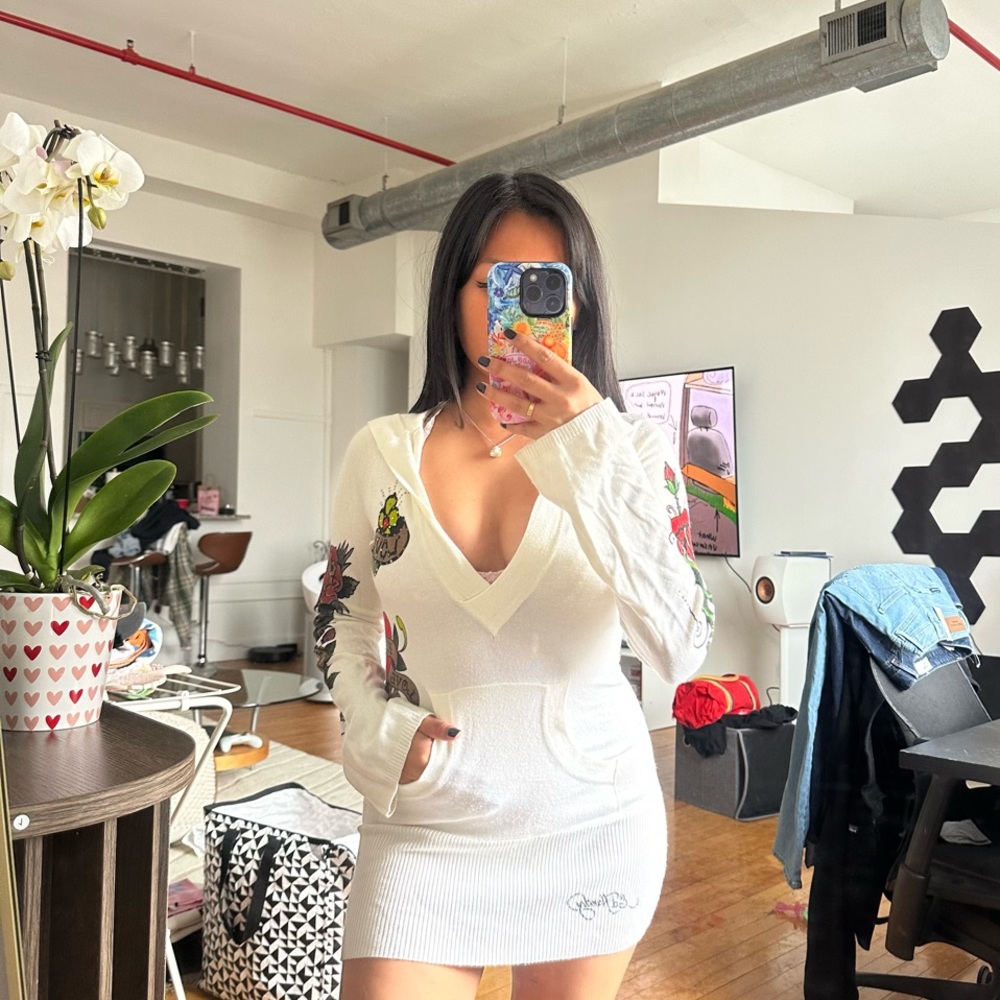 Ed Hardy White Women's Jacket